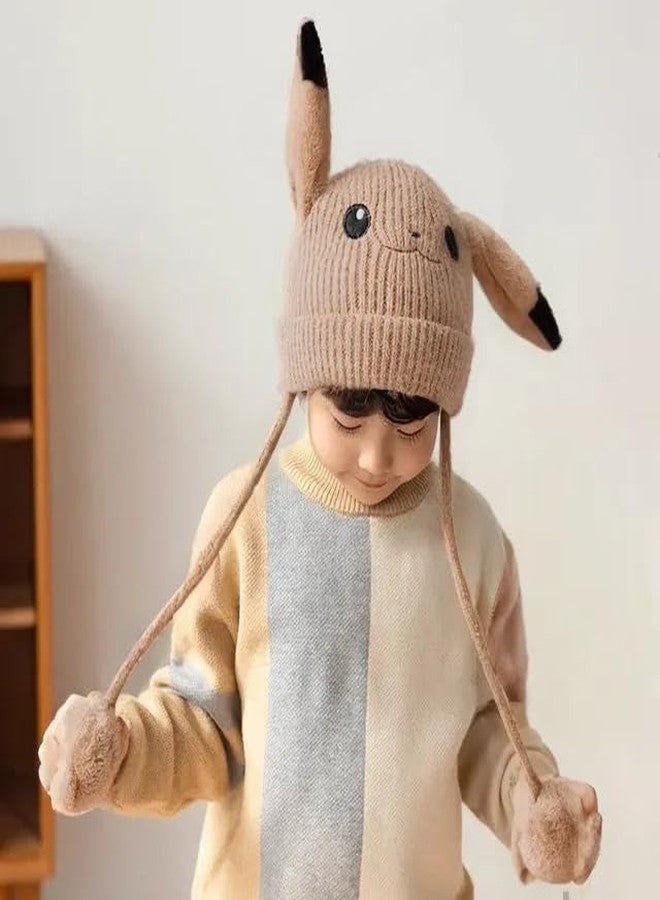 Richmen Kids Rabbit Hat Ear Moving Jumping Funny Bunny Plush Cap for Women Girls, Winter Spring Warm Hat | Age Above 5 Years - Image 2